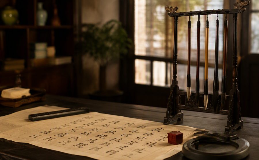 王羲之练字把一池水洗黑：古人下